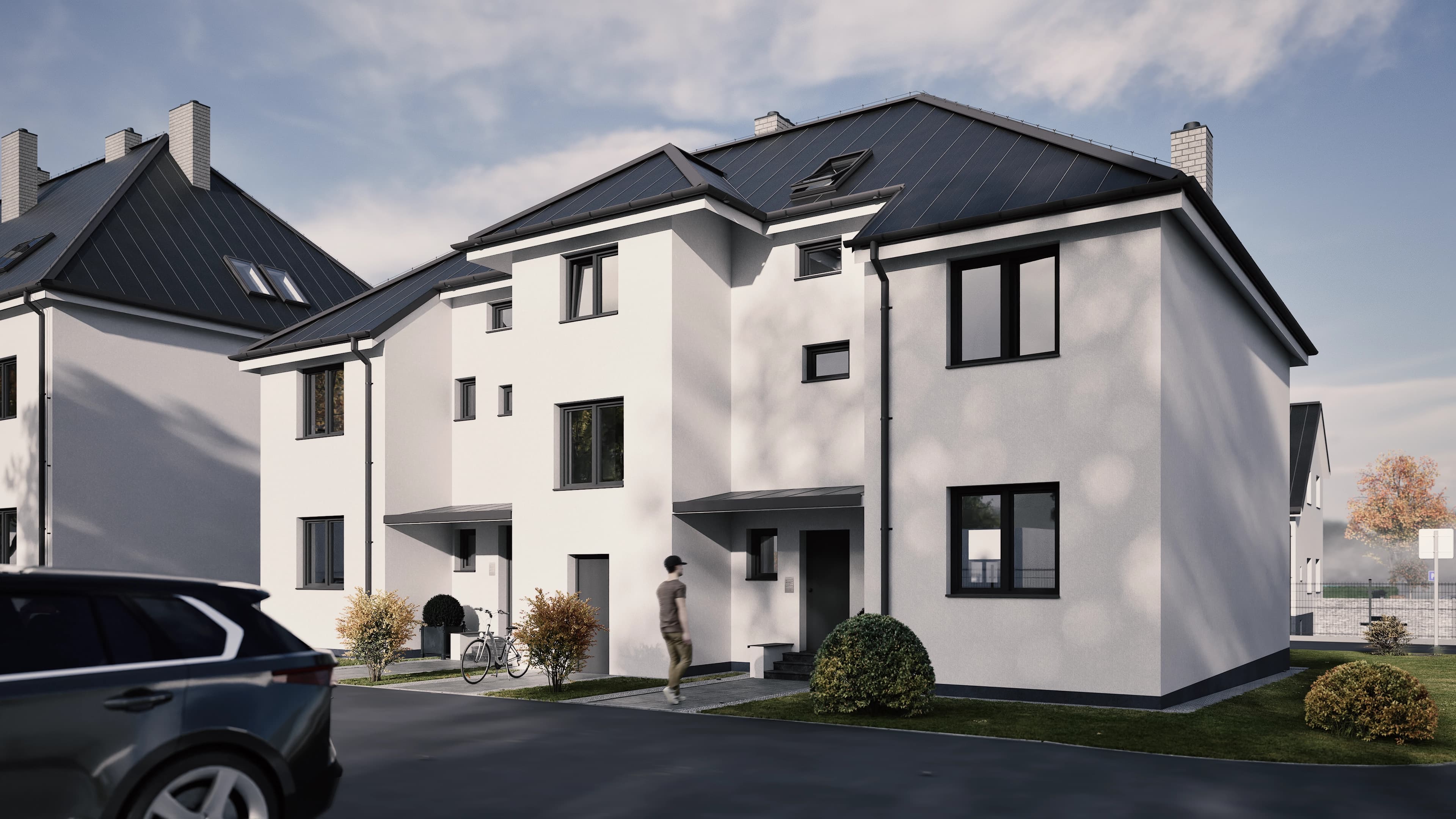 Exteriérový render projektu